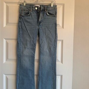 Zara Blue Cropped Flare